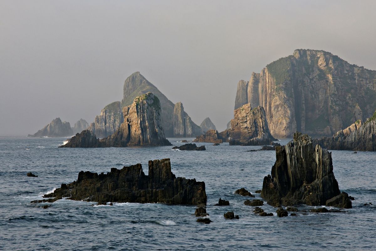 Fotografía, realizada en la costa de Cudillero (Asturias)