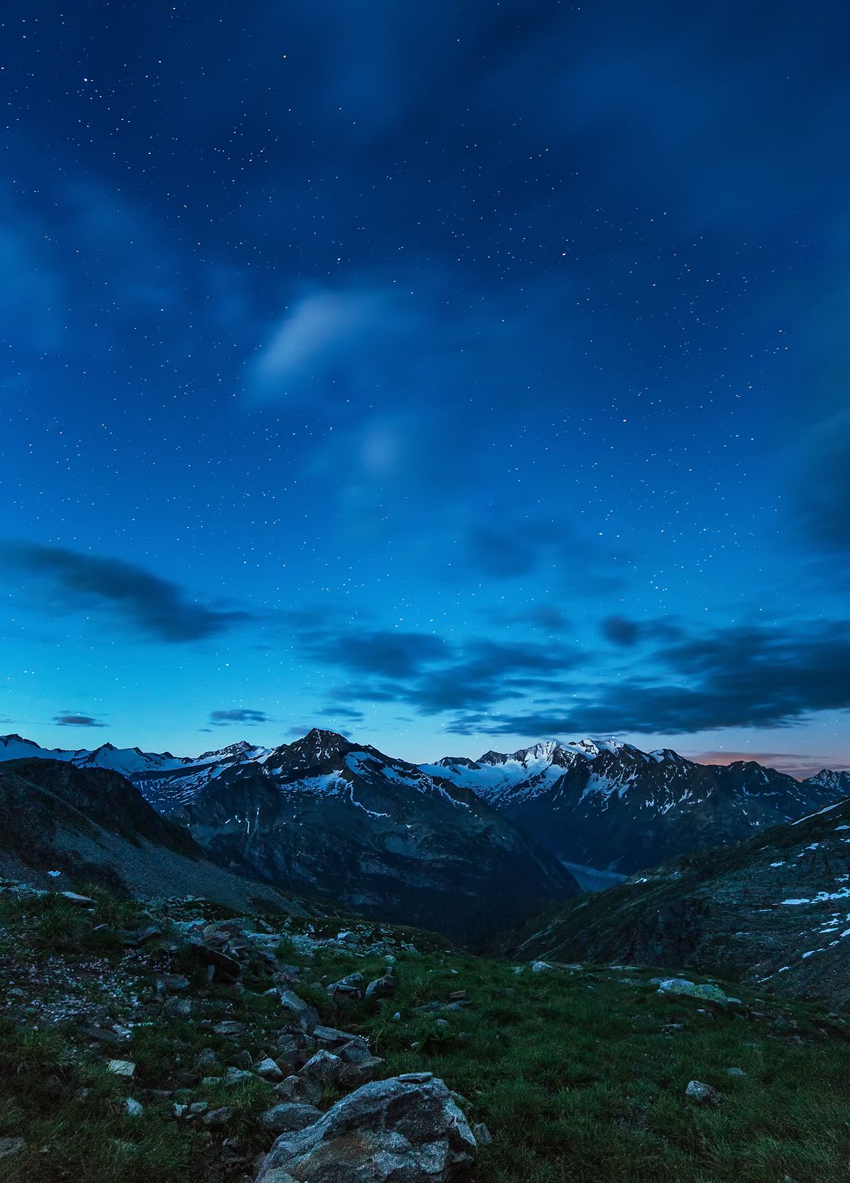 i love this shot. befor sunrise at 4:00 the light is so amazing at 2500 meters at the tyrolian mountains.